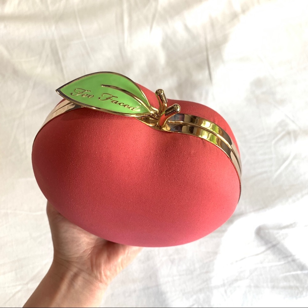 SOLD Too Faced Peach Minaudiere Clutch Purse HTF